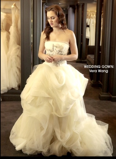 Blair Waldorf 39s Wedding Gown Revealed as a Vera Wang Original